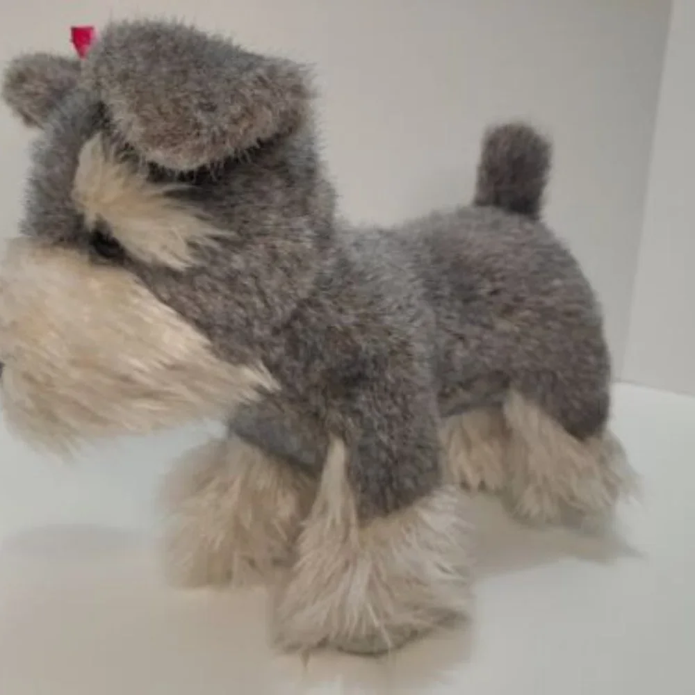 Bata Gray Schnauzer Puppy Dog Plush